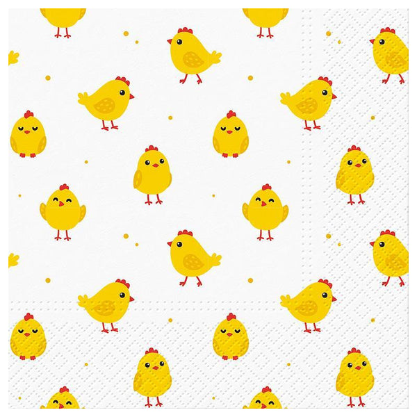 Abbott Lunch Napkins 20pk Cute Chicken