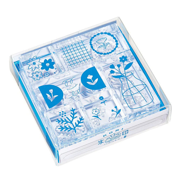 Kori Jirushi Clear Stamp Set 6pk Flowers