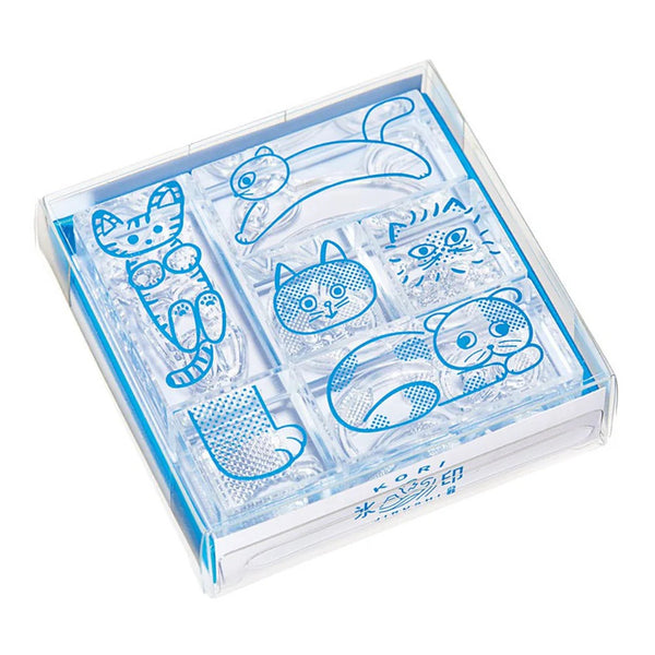 Kori Jirushi Clear Stamp Set 6pk Cats