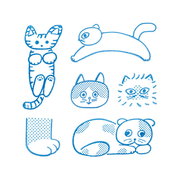 Kori Jirushi Clear Stamp Set 6pk Cats