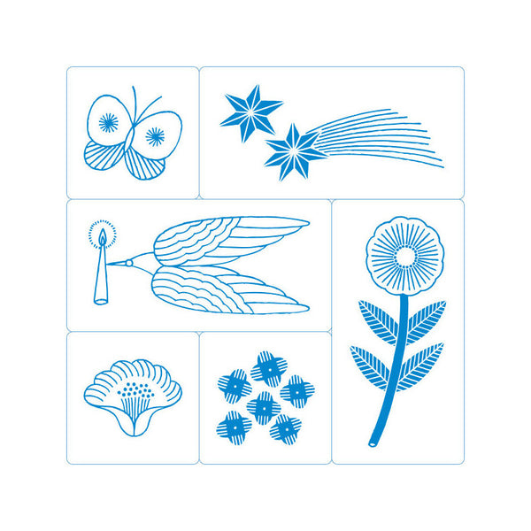 Kori Jirushi Clear Stamp Set 6pk Shine