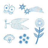 Kori Jirushi Clear Stamp Set 6pk Shine