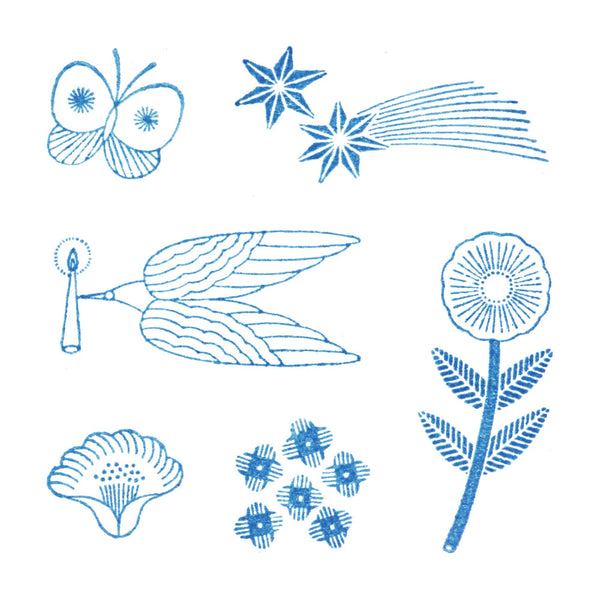 Kori Jirushi Clear Stamp Set 6pk Shine
