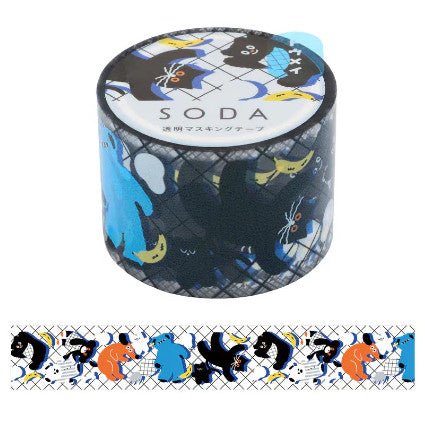 Hitotoki SODA Transparent Masking Tape 30mm Toys