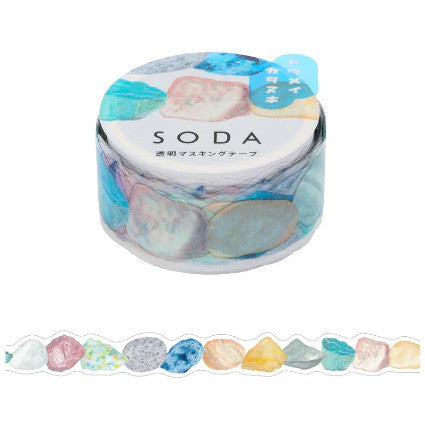 Hitotoki SODA Transparent Masking Tape 20mm Ore