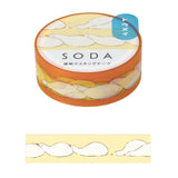 Hitotoki SODA Transparent Masking Tape 15mm Sunbathe