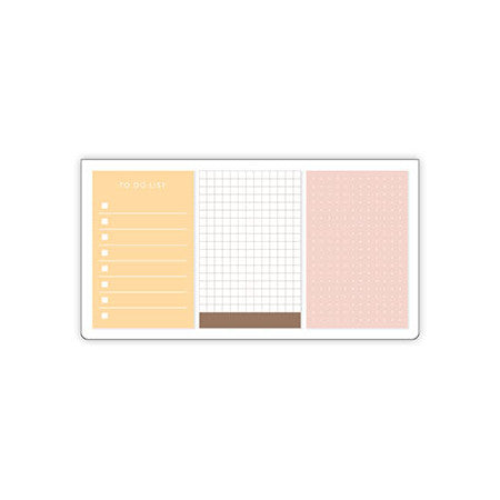EMILy Sticky Notes Memo Set 3pk Orange/Pink
