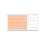 EMILy Sticky Notes Schedule Set 2pk Orange, Lined