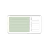 EMILy Sticky Notes Schedule Set 2pk Green, Lined
