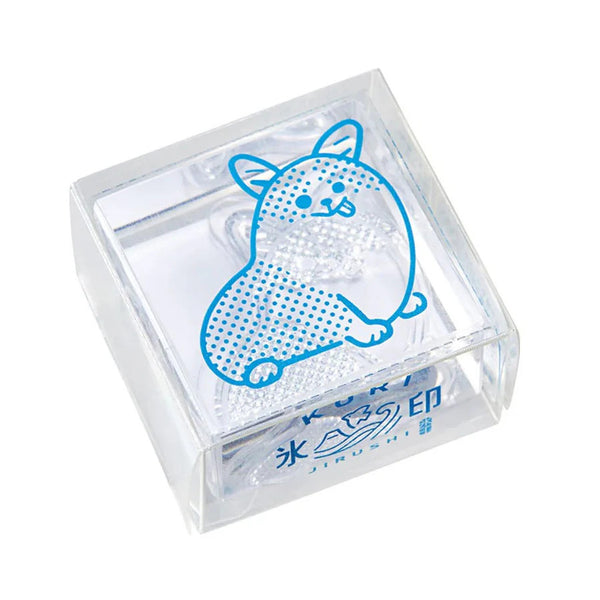 Kori Jirushi Clear Stamp, Large - Corgi Dog