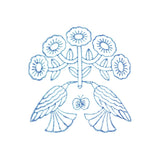 Kori Jirushi Clear Stamp, Large - Full Bloom