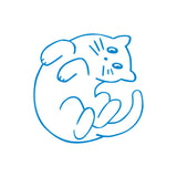 Kori Jirushi Clear Stamp, Large - Cat
