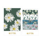 Hitotoki KITTA Compact Washi Tape Sticker Set - Flower 9