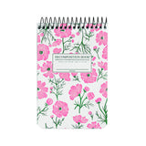 Decomposition Pocket Notebook, Topbound - Cosmos Flowers