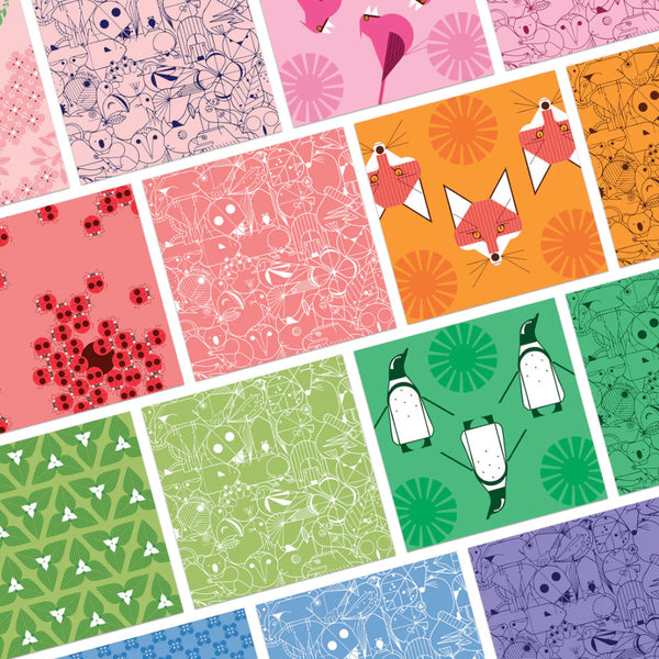 Pomegranate Origami Paper Set 64pk Charley Harper Animals