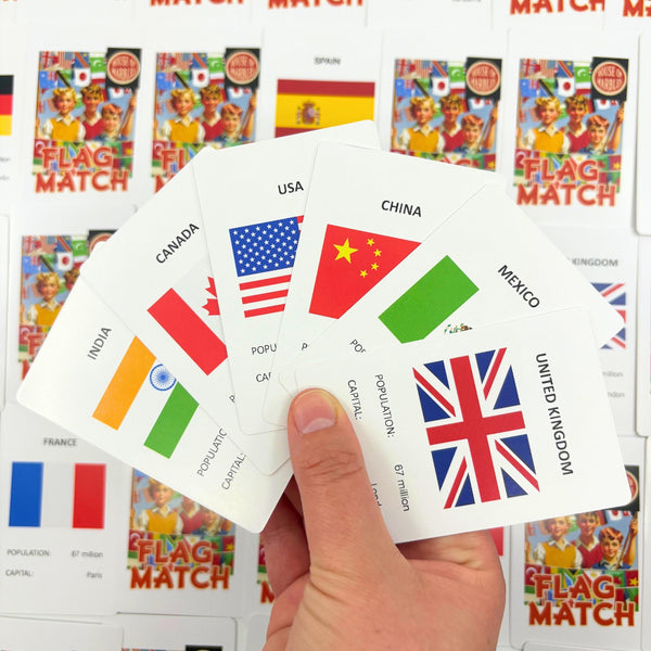 House of Marbles Flag Match Card Game