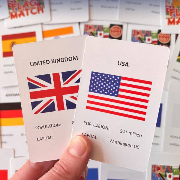 House of Marbles Flag Match Card Game