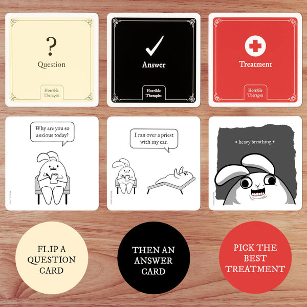Exploding Kittens Horrible Therapist Party Game - Base Edition
