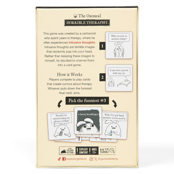 Exploding Kittens Horrible Therapist Party Game - Base Edition