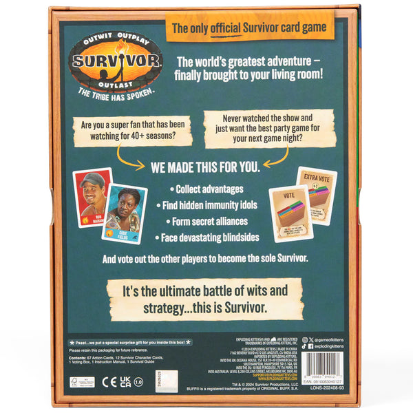 Exploding Kittens Card Game - Survivor: The Tribe Has Spoken