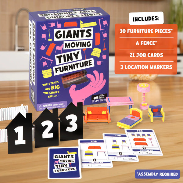 Exploding Kittens Party Game - Giants Moving Tiny Furniture