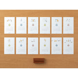 Midori 2026 Desk Calendar with Wood Stand - Cats