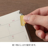 Midori Brass Index Clips 8pk Chiratto Medium