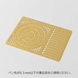 Midori Brass Calendar Template Stencil - Time Log & To Do