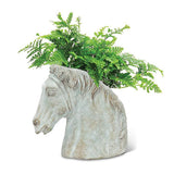Abbott Cement Planter - Horse Head