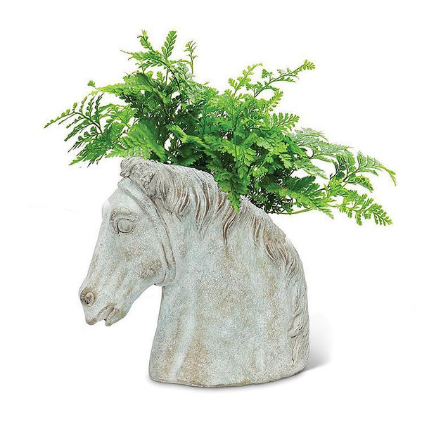 Abbott Cement Planter - Horse Head
