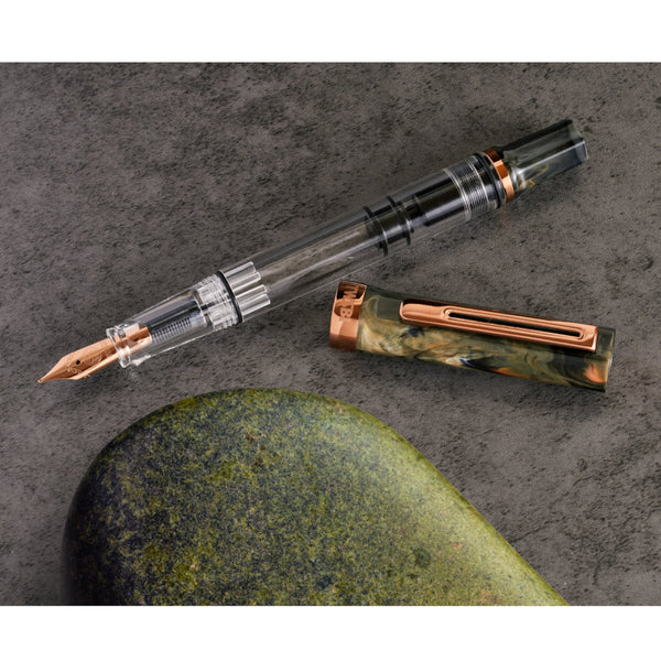 TWSBI Eco Serpentine & Bronze Fountain Pen, Fine Nib