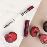 TWSBI Eco Plum & Onyx Fountain Pen, Medium