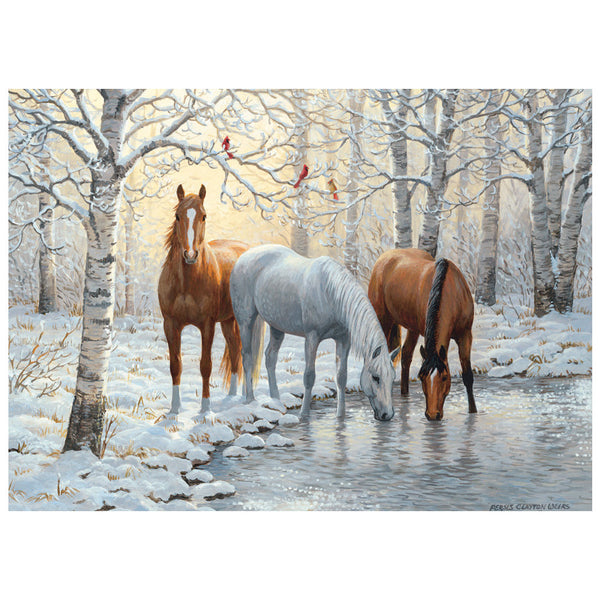Cobble Hill 1000pc Puzzle - Winter Horses Trio