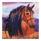 Craft Buddy DIY Crystal Art Card Kit - Horse