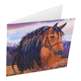 Craft Buddy DIY Crystal Art Card Kit - Horse