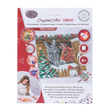 Craft Buddy DIY Crystal Art Card Kit - Winter Donkeys