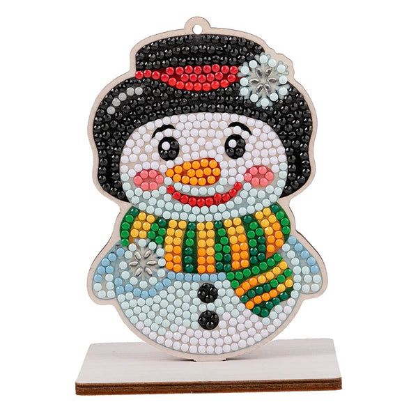 Craft Buddy Crystal Art Buddies Ornament Kit - Snowman