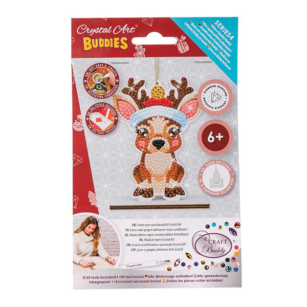 Craft Buddy Crystal Art Buddies Ornament Kit - Reindeer