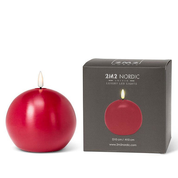 Abbott LED Flameless Candle: Red Ball