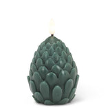 Abbott LED Flameless Candle 4": Dark Green Pinecone