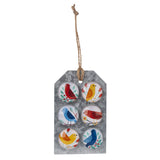 Ganz Glass Magnet Set 6pk Colourful Birds