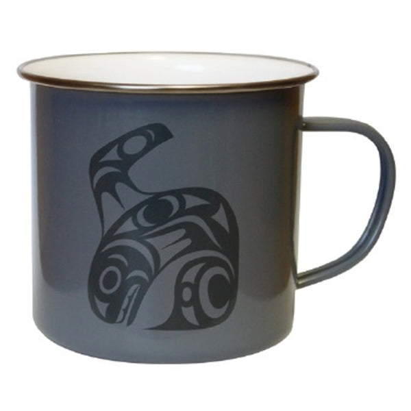Native Northwest 17oz Enamel Mug - Orca