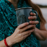 Native Northwest 17oz Enamel Mug - Orca