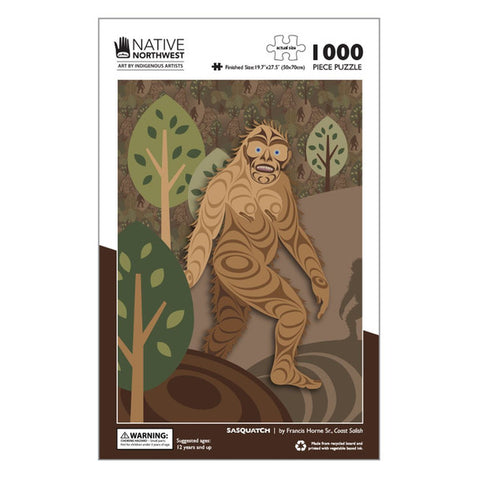 Native Northwest 1000pc Puzzle - Sasquatch 5.875X8.25"