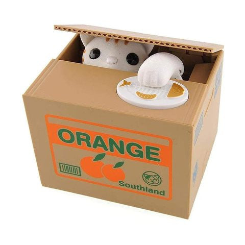 Jabco Mischief Cat Mechanical Money Saving Box