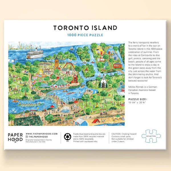 Paperhood Puzzle 1000pc Toronto Island