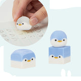 Bandai-Namco Sun-Star Animal Erasers 2pk Penguins