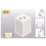 Bandai-Namco Sun-Star Pyokkori Popping Stamp Set 3pk Cats