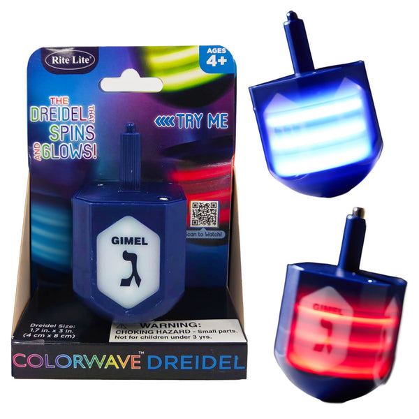 Rite Lite Colorwave Light Up Dreidel With Colour Changing Lights
