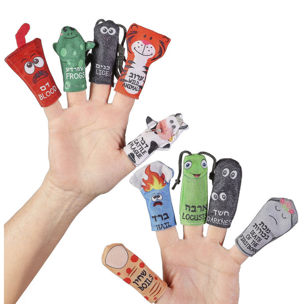Rite Lite Passover Finger Puppets - The 10 Plagues